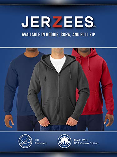 Jerzees Men’s NuBlend Fleece Hoodies & Sweatshirts, Cotton Blend, Sizes S-3X