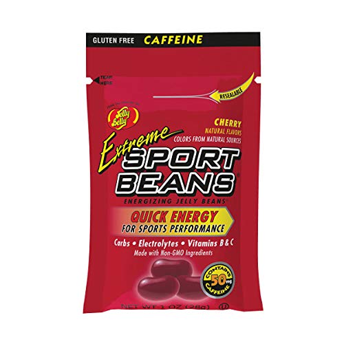 Extreme Sport Beans® Energizing Jelly Beans for Exercise with Caffeine, Electrolytes and Vitamins, by Jelly Belly - Cherry...