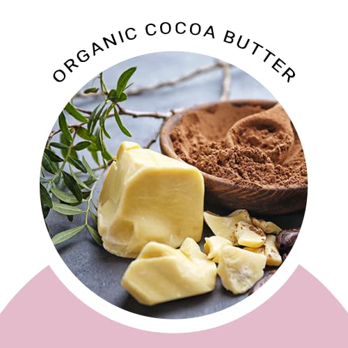 Glimmer Goddess Organic Whipped Body Butter for Women - Moisturizer Cream with Shea & Cocoa Butter, Almonds & Coconut Oil - Peppermint Vanilla, 8oz
