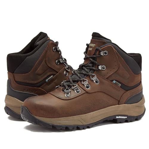 HI-TEC Men's Altitude VI I Waterproof Leather Hiking Boots - Black or Brown, Medium or Extra Wide