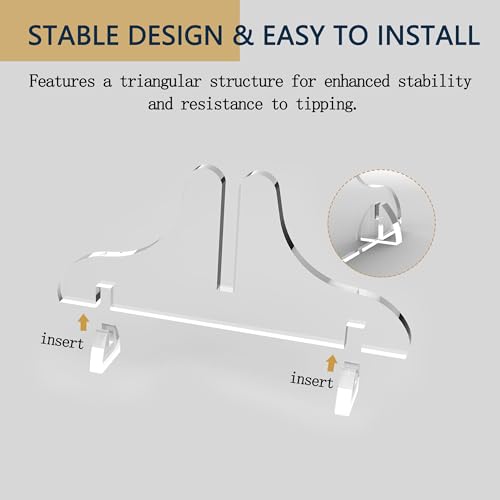 Acrylic Poster Board Stand Holder,8 Pcs Foam Board Stands For Display Table Top Sign Menu,Double-Sided Desktop Flyer Holde...