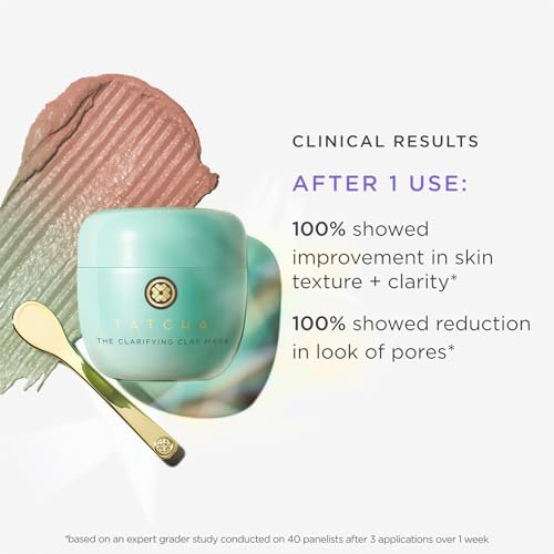 TATCHA The Clarifying Clay Mask | Exfoliating Pore Treatment Creates a Warming Sensation To Open & Purify Pores, 50 ml | 1.7 oz