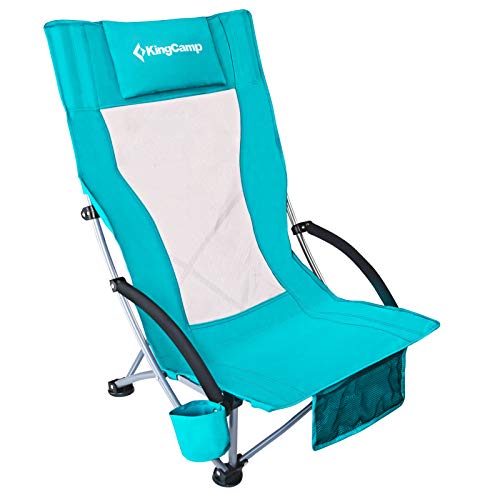 KingCamp High Back Folding Beach Chair 2 Packs