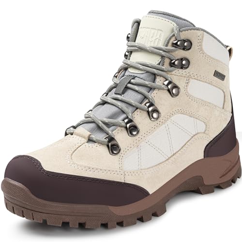 R CORD Womens Hiking Boots Breathable Hiking Boots Womens Waterproof Ankle Support Athletic Outdoor Non-slip Durable Hikin...
