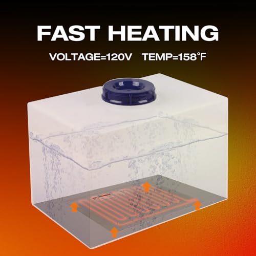 H&G lifestyles RV Tank Heater Pad Use with Up to 50 Gallons Fresh Water 12V Holding Tank Heating Pad with Constant Tempera...
