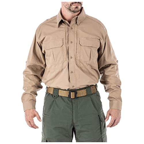 5.11 Tactical Long Sleeve Work Shirt, 100% Cotton Canvas, Style 72157
