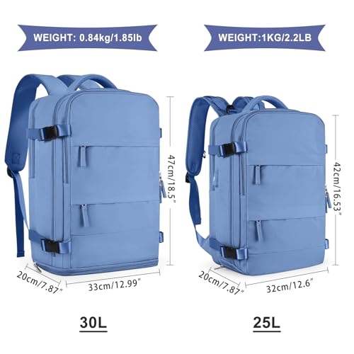 coowoz Large Travel Backpack For Women Men,Carry On Backpack Flight Approved,Hiking Backpack Outdoor Rucksack Casual Daypa...