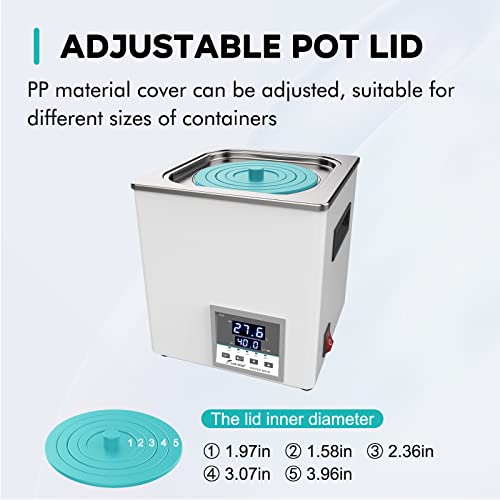 LAB FISH Lab Digital Water Bath 3L Capacity Thermostatic Heater Laboratory Heating Devices Stainless Steel
