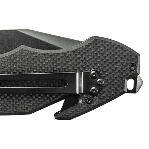 Smith & Wesson Border Guard SWBG6TS 10.1in S.S. Folding Knife with 4.2in Serrated Tanto Blade and G-10 Handle for Outdoor,...
