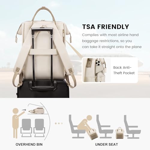 LOVEVOOK Laptop Backpack for Women,15.6 Inch Work Teacher Nurse Bag,Business Computer Backpack Purse with USB Port,Stylish...