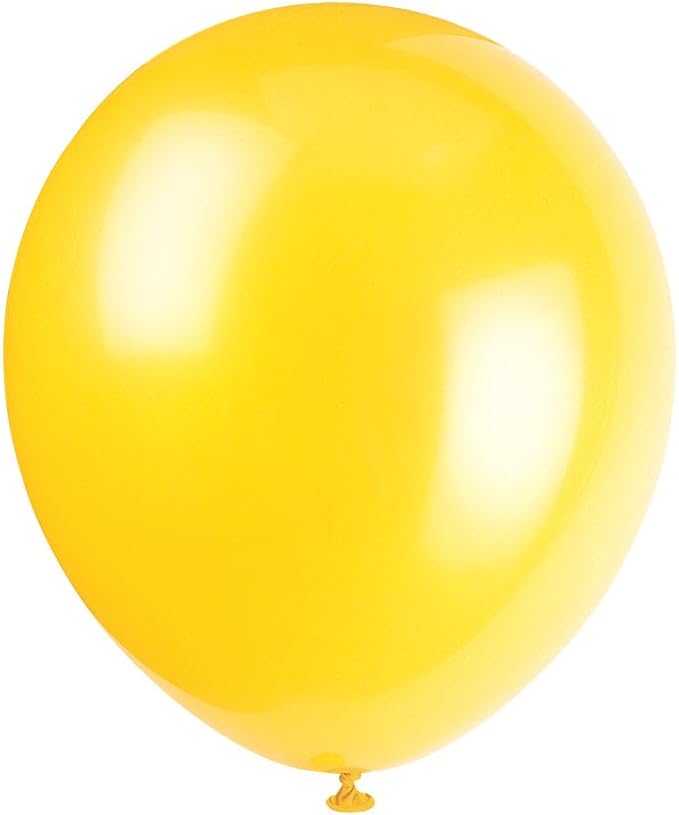 Yellow Latex Balloons, 12" (10-Pack) - Premium-Quality & Vibrant Party Decorations, Perfect for Any Celebration
