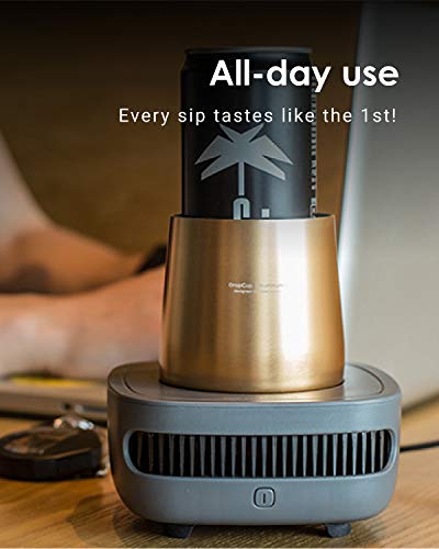 Allocacoc Cup Cooler, Instant Cold Panel Keep Your Cold Drink Cool, Beverage Cooling Device, Electric Ice Bucket, Wine Dri...