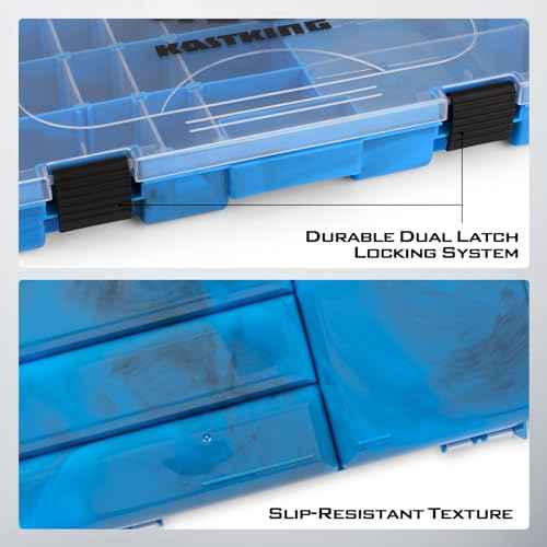 KastKing Bait Vault Camouflage Tackle Box, Plastic Tackle Trays, Fishing Tackle Box Storage Organizer with Removable Dividers, 2 Packs /4 Packs Lure Boxes Terminal Tackle Storage