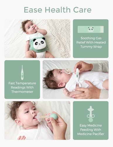 Momcozy Elite Baby Kit, Superior Baby Shower & Registry Essential Kit for Grooming & Health & Cleansing Care, Electric Nai...