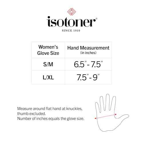 isotoner Women & Men Arthritis Compression Rheumatoid Pain Relief Gloves for joint support with Open/Full finger design