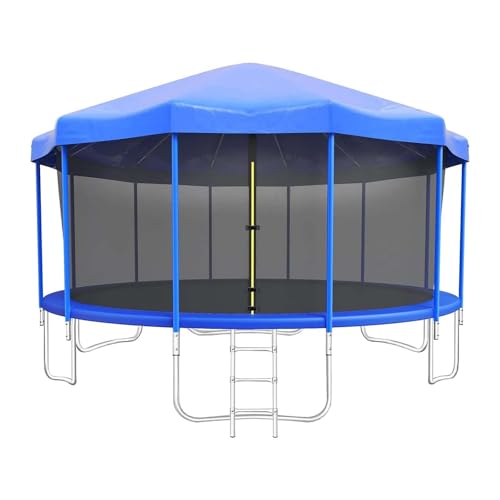 Trampoline Canopy Tent, Trampoline Shade Cover with Frame for 6ft, 8ft, 10ft, 12ft, 14ft, 16ft Trampolines Cover Top Acces...