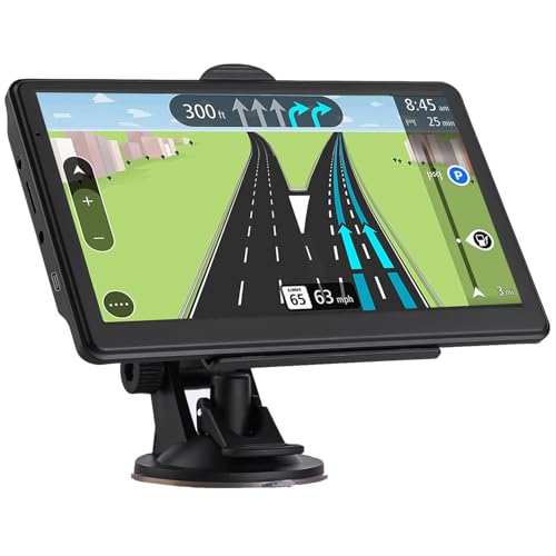 7-Inch Touch Screen GPS Navigation for Car, Truck and RV with 2025 Maps - Speed and Red Light Warning Alerts - Free Lifeti...