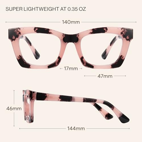 CCVOO 2.5 Oprah Style Reading Glasses for Women, Stylish Eyeglasses, Blue Light Readers for Women, Cheaters