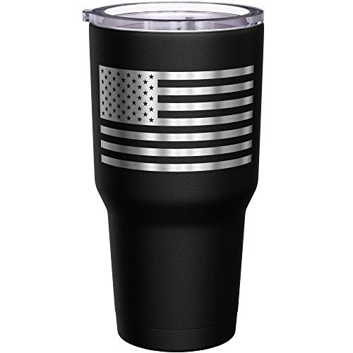 We The People Holsters - Defend The Second Amendment - Coffee Tumbler - American Flag Coffee Travel Mug - Engraved Tumbler...