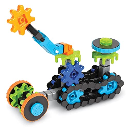 Learning Resources Gears! Gears! Gears! Treadmobiles Building Set, STEM Toys, Develops Early Engineering Skills, 108 Piece...