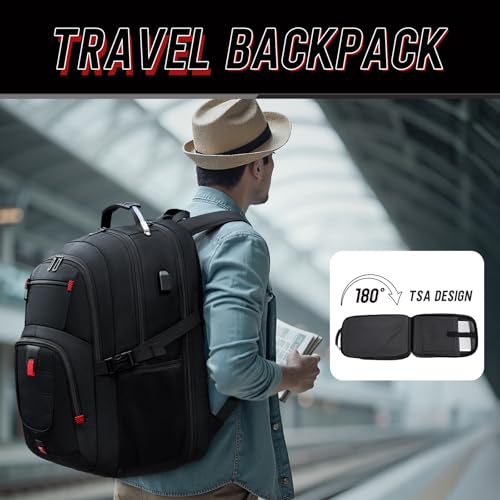 Z-MGKISS Travel Backpack,Extra Large Travel Laptop backpack, Travel Backpack for Men Women with TSA Airline Approved Lugga...