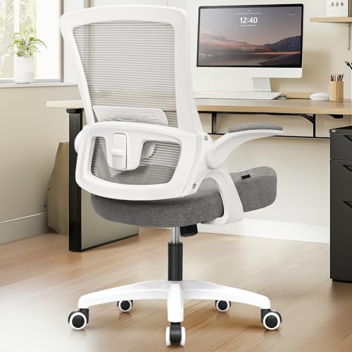 NEO CHAIR Office Desk Chair Computer High Back Mesh Gaming Seat with Ergonomic Adjustable Comfy Flip-up Armrests Lumbar Su...