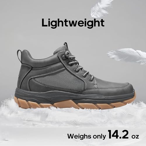 NORTIV 8 Men's Hiking Boots Lightweight Fashion Casual Chukka Ankle Boots Elevation