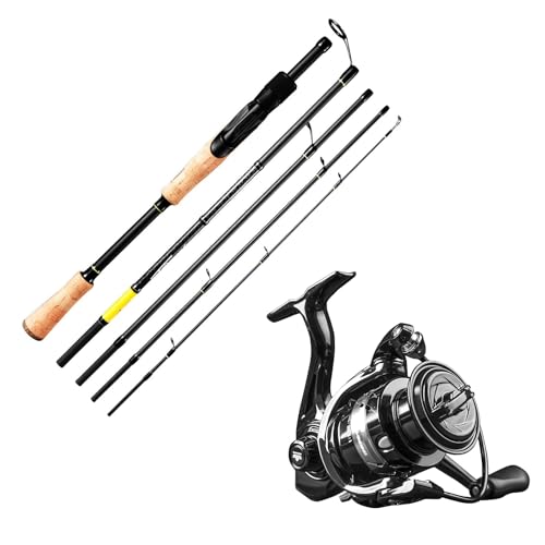 Spinning Fishing Combo - 6'6'' Travel Fishing Rod and Size 2000 LITE II Spinning Reel