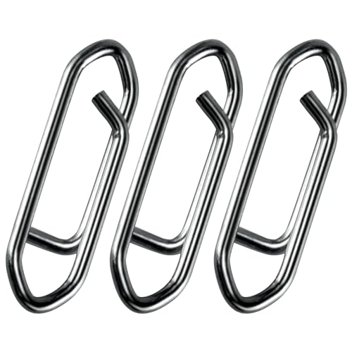Alwonder 50-Pack Fishing Power Speed Clips, High Strength Stainless Steel Speed Clip for Fishing Lure Quick Change, Freshw...