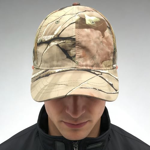Mens Camo Packable Hunting Hat: Adjustable Lightweight Baseball Cap - Casual Gear for Hiking Fishing Outdoor Vacation Trip