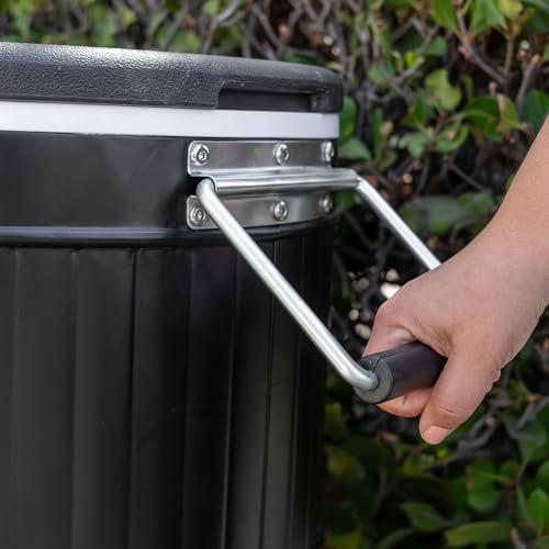 Permasteel Rolling Patio Cooler – Large Outdoor Ice Chest with Wheels, Beverage Cooler for Backyard, BBQ, Tailgate, Beach,...