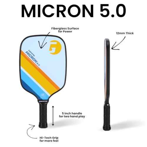 GAMMA Sports Micron Pickleball Paddles Set of 2 with 3 Outdoor Pickleballs and Sling Bag - USA Pickleball Approved, Graphite Hitting Surface, Honeycomb Core - Ideal for Beginners