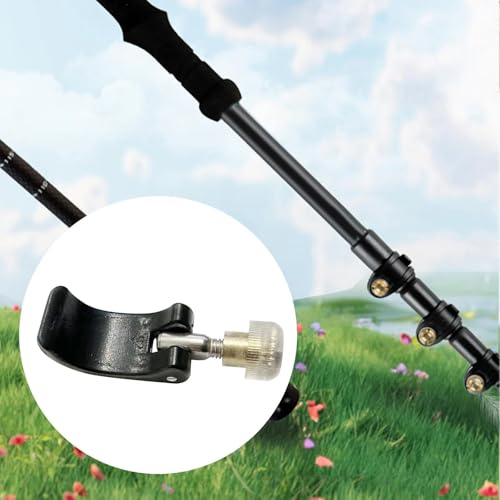 DraCra 6 Pack Trikking Poles Clamp Replacement External Quick Flip Lock Fastener Buckle Clip with Nut Screws for Hiking Po...