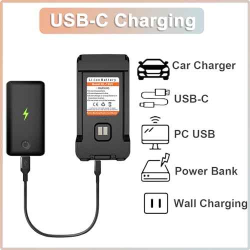 BAOFENG 6 Packs UV-13 Battery USB-C Charging Enlarge Original Li-ion Battery BL-13UV Rechargeable DC7.4V for GM-15 Pro UV-13 Pro P15UV for TYT UV88 UV98