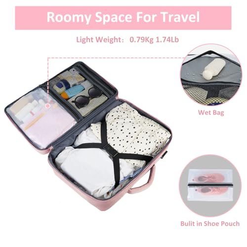 Taygeer Travel Backpack for Women, Carry On Backpack with USB Charging Port & Shoe Pouch, TSA 15.6inch Laptop Mochila Flig...