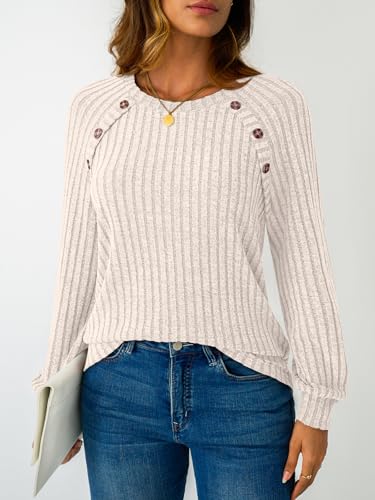 LILLUSORY Womens Tops Long Sleeve Shirts Fall Lightweight Sweaters