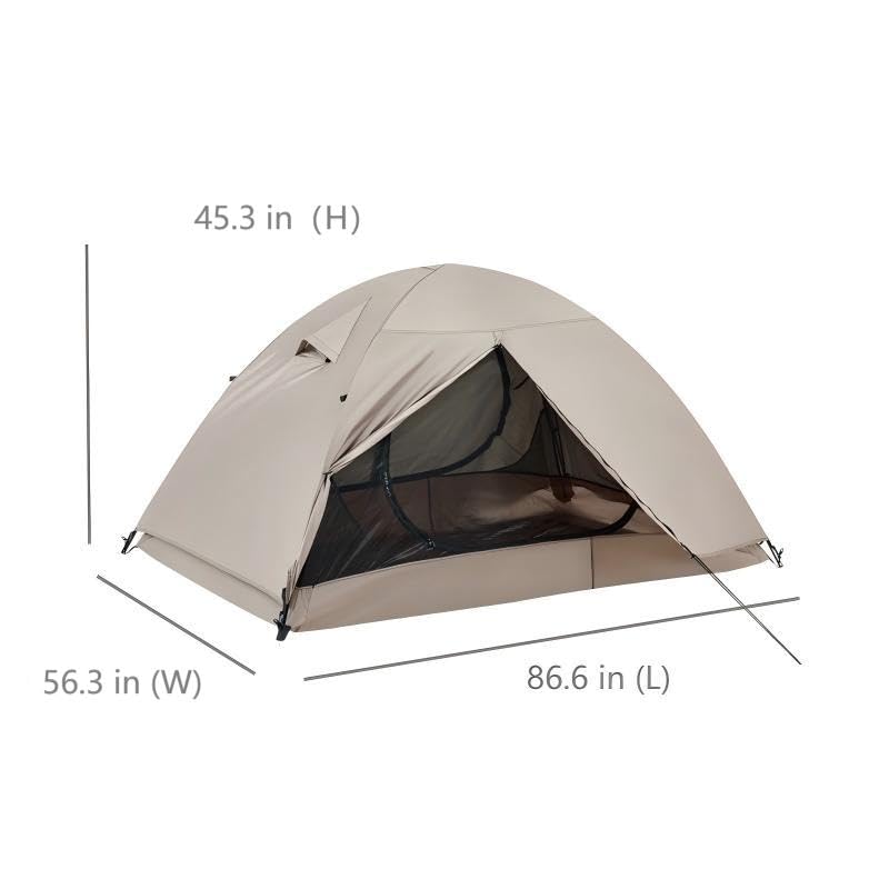 Ultralight Double Layer Waterproof 2/3/4 Person 4 Season Backpacking Dome Tent – Easy Setup Outdoor Essenssial Gear for Ca...