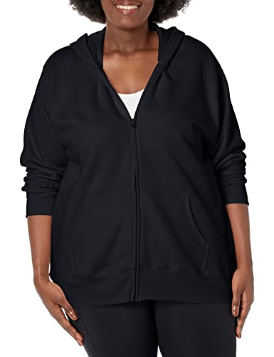 JUST MY SIZE Plus Size ComfortSoft EcoSmart Fleece Full-Zip Women's Hoodie