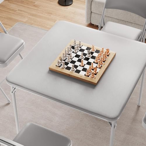 CuisinSmart Folding Card Table, Portable Square Card Table, Foldable Tables for Home, Indoor and Outdoor, Space-Saving, No...