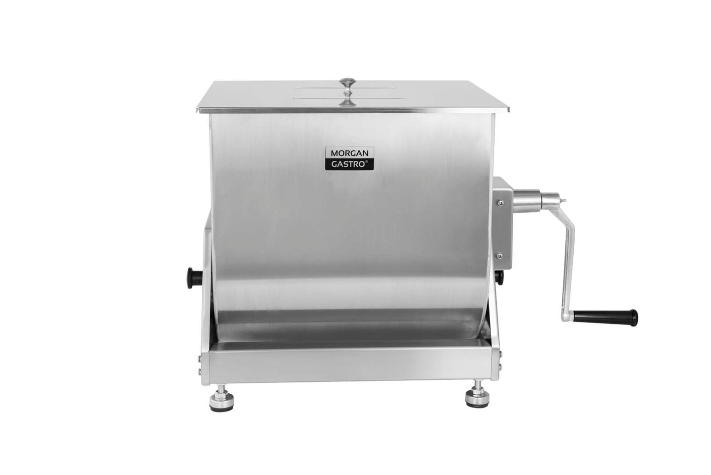 Hakka Manual Meat Mixer 60lb/30L Tiltable Tank 40L Stainless Steel Updated Commerial Food Mixer for Meat and Seasonings, Sausage, Burger, Patty