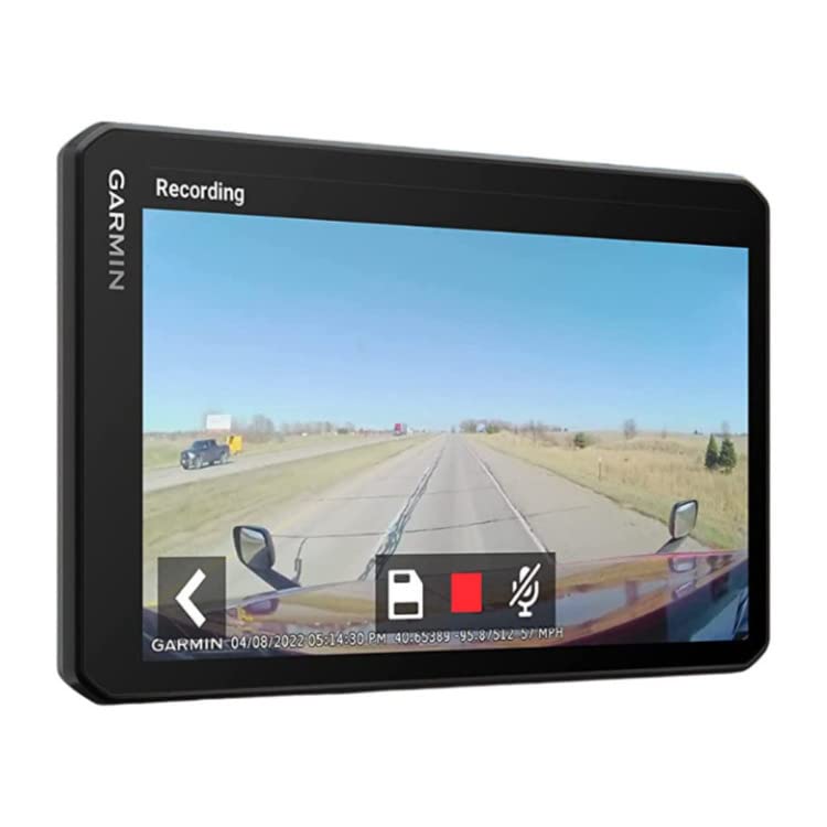Garmin dēzlCam™ OTR710, Large, Easy-to-Read 7” GPS Truck Navigator, Built-in Dash Cam, Automatic Incident Detection, Custo...