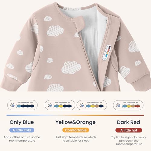 kaiya baby Unisex Sleeping Bag for Babies and Toddlers 1.0 Tog Sleep Sack 6-18 Months, Baby Sleep Sack, Newborn Sleep Sac...