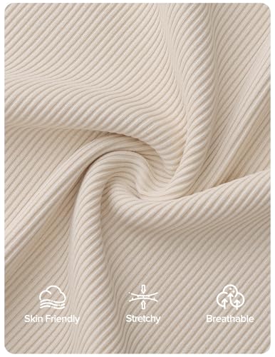 ZESICA Women's Mesh Puff Long Sleeve Shirts 2026 Spring Fall V Neck Ribbed Knit Sexy Going Out Tops Casual Work Blouse
