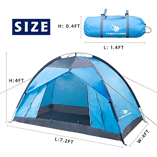 Arctic Lemmings 7.2 × 4 × 4 Feet Single Backpack Tent, Waterproof Camping and Hiking Tent can be Used by One Person, Light...