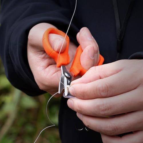 KastKing Paradox 4.5-Inch Fishing Scissors, Stainless Steel Precision Fishing Line Cutters With Non-Slip Grip, Protective ...