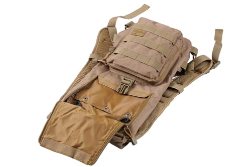 Lancer Tactical Lightweight Nylon Hydration Backpack - Ideal for EDM Music Festivals, Hiking, Running, Cycling, Airsoft, H...