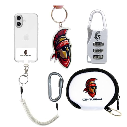 Essential Festival Safety Bundle White – Anti-Theft Phone Strap Tether Lanyard, Mini Lock, Bottle Opener – Secure Your Bel...
