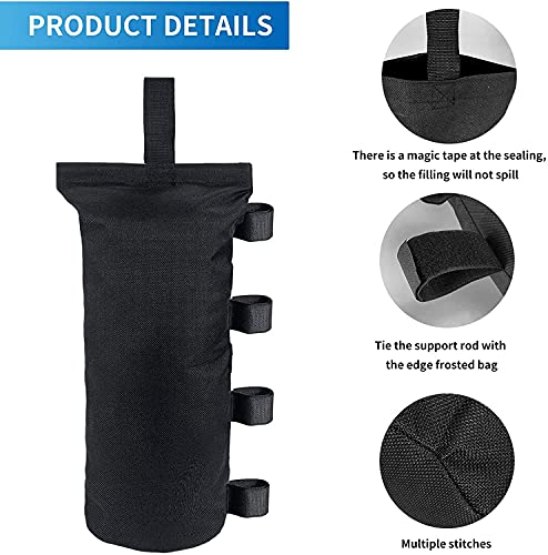 Joramoy Heavy Duty Canopy Weight Bags(120LBS) for Pop up Canopy Tent, Canopy Weights Set of 4, Leg Weights Sand Bags for I...