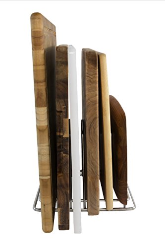 Thirteen Chefs Stainless Steel Cutting Board Rack - Holds 6 Boards up to 3/4" Wide - NSF Approved for Commercial Kitchens