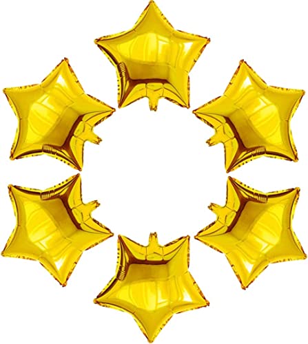 24 Pcs 18" Gold Star Balloons Foil Balloons Mylar Balloon for Baby Shower, Gender Reveal, Wedding, Magical Prom or Engagem...